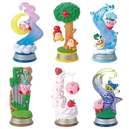 Re-Ment Swing Kirby in Dream Land Blind Box for Collectors - Includes 1 of 6 Collectible Mini Figurines - Fun and Versat