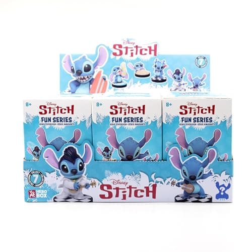YuMe Disney Lilo & Stitch Fun Series Hero Box - Blind Box (6 Pack) 3" Collectible Toy Figurines, Perfect Gift for Adults