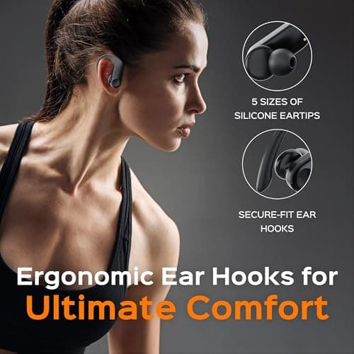 TREBLAB X3 Pro Sport True Wireless Earbuds for Workout, Punchy Bass and Noise Isolation, 145H Playtime