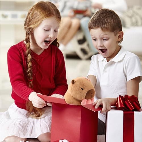 Cute Kapybara Plush Toy Pillows Kids' Soft Toy Brown Capybara Stuffed Animal Gift for Boys and Girls Brown Kawaii Capyba