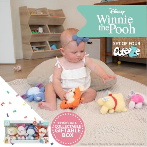 Disney Baby Winnie The Pooh 4 Piece Cuteeze Gift Set for Kids
| Winnie The Pooh Plush Collector Set for Baby
| Baby Gif