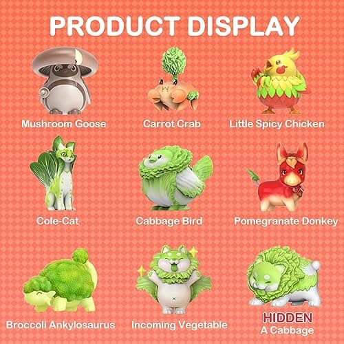 Vegetables Fairy Series 3-Blind Box Random Design Cute Collectible Toys for Kids Birthday Gifts