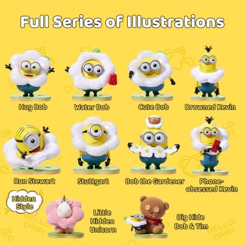 MINISO Minions Collection Flower Garden Surprise Blind Box Figure for Home Decor Lovers (Random One Figure)  
MINISO Min