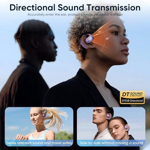 BRONA X15 Pro Purple Wireless Bluetooth Earbuds for Music Lovers During Workouts
| BRONA X15 Pro Purple Open Ear Blueto