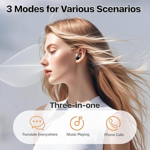 AI Language Translator Earbuds - TWS Real-Time Translation Device for Travelers
| AI Language Translator Earbuds - 3-in