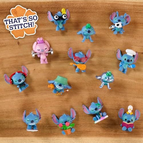 Disney Just Play Stitch Collectible Figures: Surprise 5 cm, Ages 3+, 13 to Collect