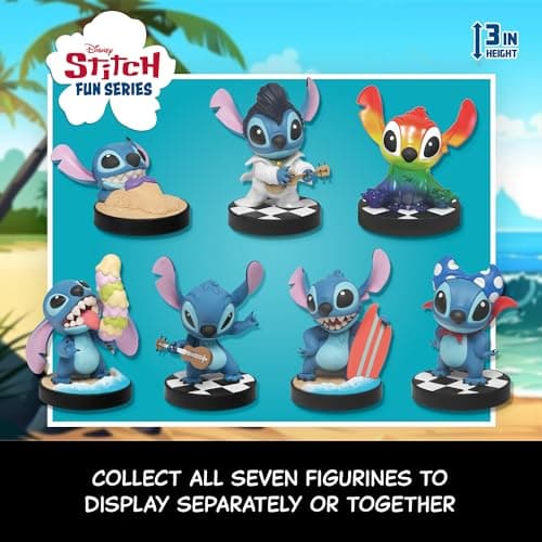 YuMe Disney Lilo & Stitch Fun Series Hero Box - Blind Box (6 Pack) 3" Collectible Toy Figurines, Perfect Gift for Adults