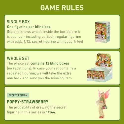 POP MART Peach Riot Punk Fairy Series Figures, Random Design Action Figures Collectible Toys for Girls and Boys Home Dec