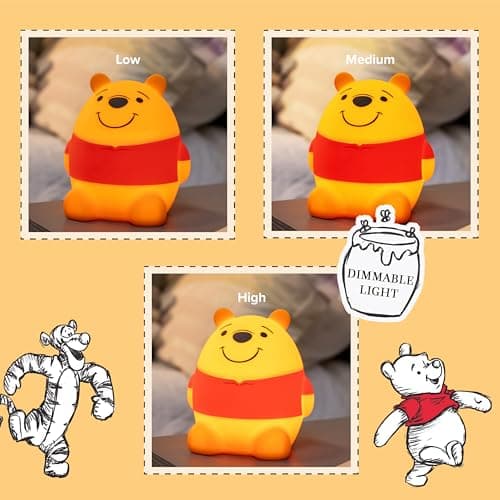 Disney Winnie The Pooh Squish Light Night Light for Kids
| Battery Operated Disney Winnie The Pooh Squish Light USB Lam