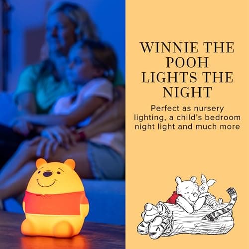 Disney Winnie The Pooh Squish Light Night Light for Kids
| Battery Operated Disney Winnie The Pooh Squish Light USB Lam