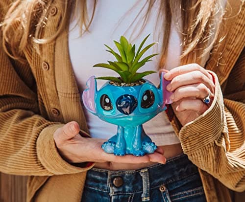 Toynk Disney Lilo & Stitch Full Body 5-Inch Ceramic Planter for Garden Décor  
Toynk Disney Lilo & Stitch Full Body 5-In
