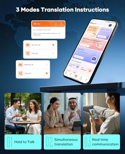 AI Translation Earbuds for Travel and Business Real-time Voice and Video Call Support
| 144 Language Translator Bluetoo