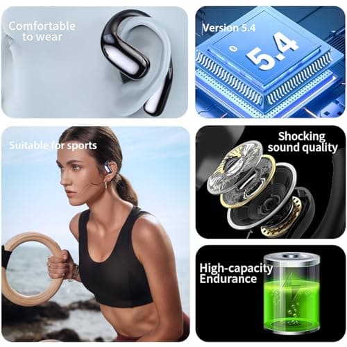 AI Language Translator Earbuds A38 Pink for Travel Business & Learning 144 Languages Real-time Translation iOS & Android