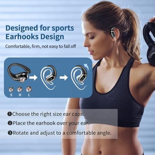 High-Quality 2025 Bluetooth 5.4 Sport Earbuds with ENC Noise Cancelling Mic for Workout and Running
| IP7 Waterproof 75