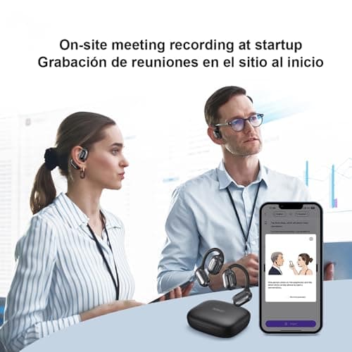 MINISO MS162 AI Translation Earbuds for Travelers and Business Professionals - Real Time 3-in-1 Translator Earbuds, 135