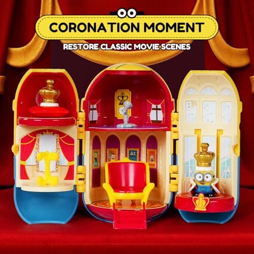 Minions Blind Box Figures Toys for Adults & Kids Age 3+, Surprising Party Series Scene Set for Home Decor Desk Accessori