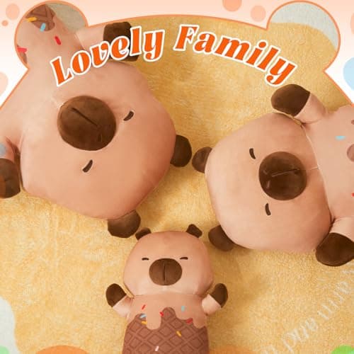 MINISO Long Capybara Soft Throw Pillow for Kids Boys Girls Kawaii Cuddle Sleeptoy, 20"  
MINISO Long Capybara Plush Stuf