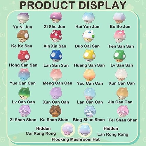 BEEMAI Mushroom Cat Collectible Toys for Cats
| BEEMAI Blind Pack Cute Mushroom Cat Gifts for Children
| BEEMAI Random