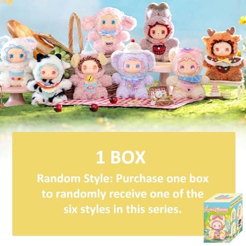 CALEMBOU Kawaii 6.7'' Cute Blind Box Plush Doll Figures for Collectors (Lovely Emma Pocket Zoo Series)
| CALEMBOU Cute