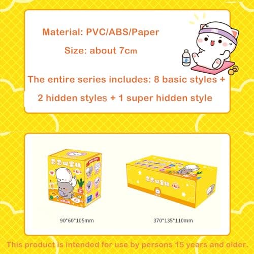 Mitao Cat Series 4 Kawaii Figures Action Blind Box Collectible Gifts for Desktop Ornaments Cute Birthday Surprise (1 Pac