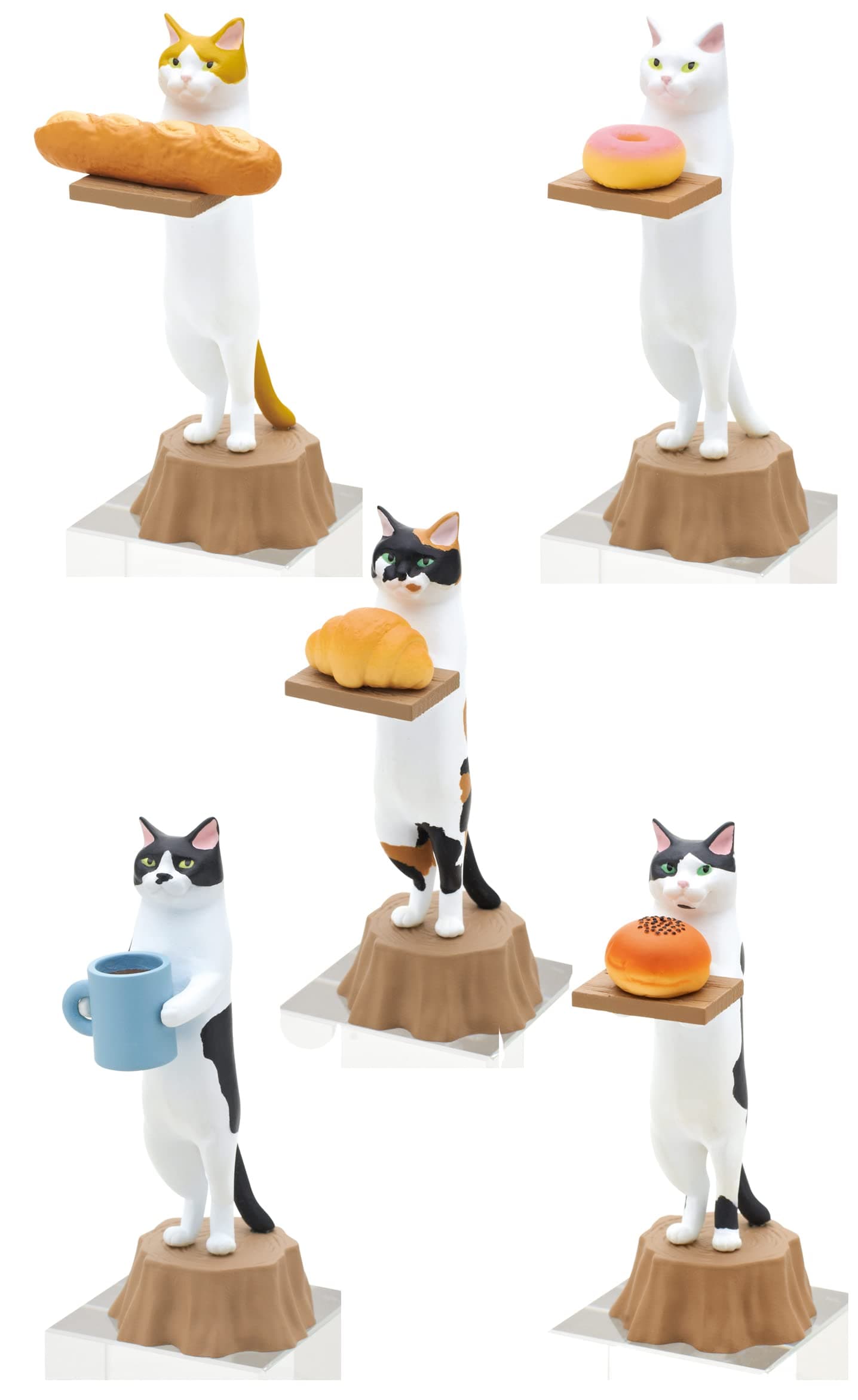 Kitan Club Cat Bakery Plastic Toy Blind Box Collectibles for Cat Lovers - Fun, Versatile Decoration - Made from Durable