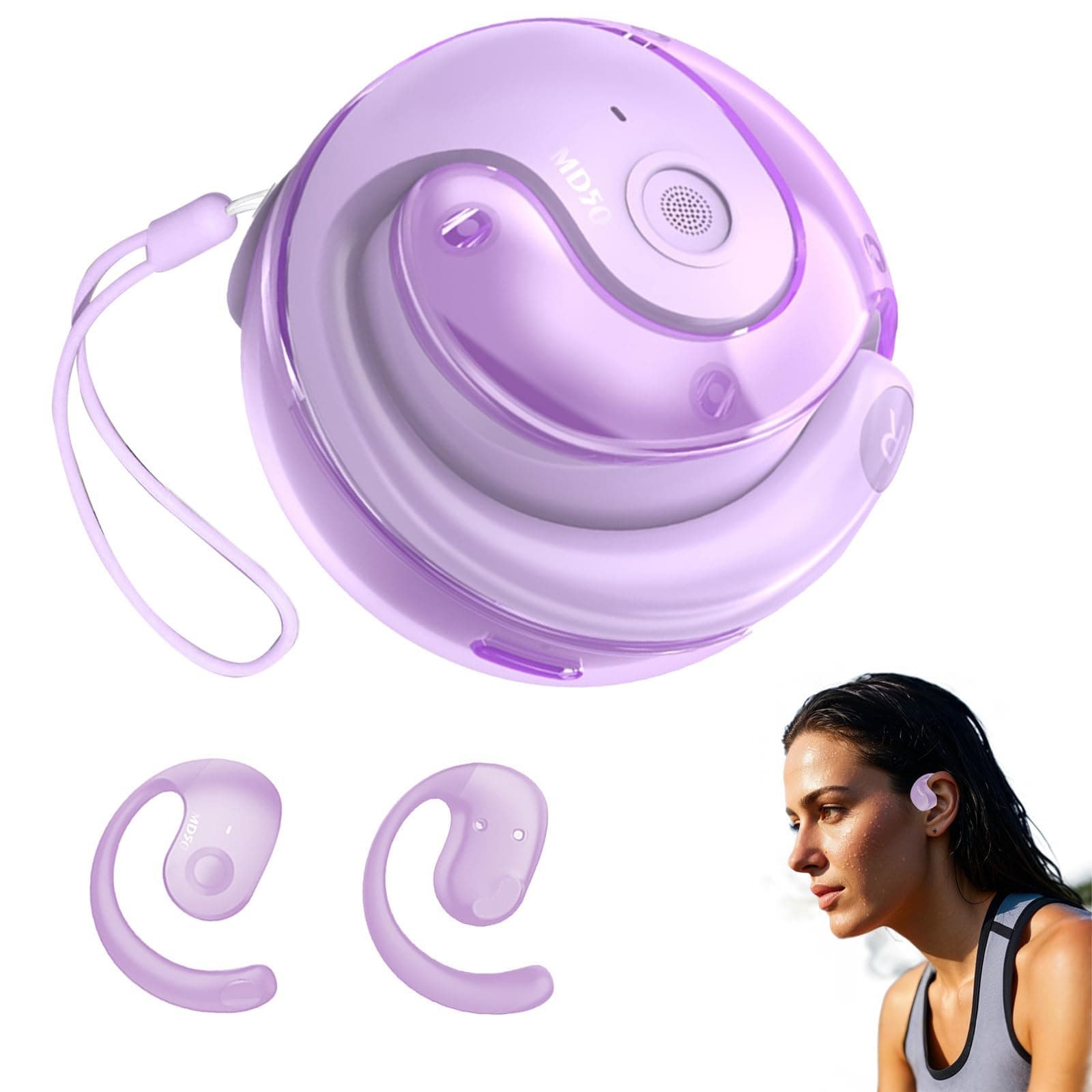AI Translator Earbuds Real Time, Supports 144+ Languages, Over-Ear Bluetooth Wireless Headphones for Travel and Business