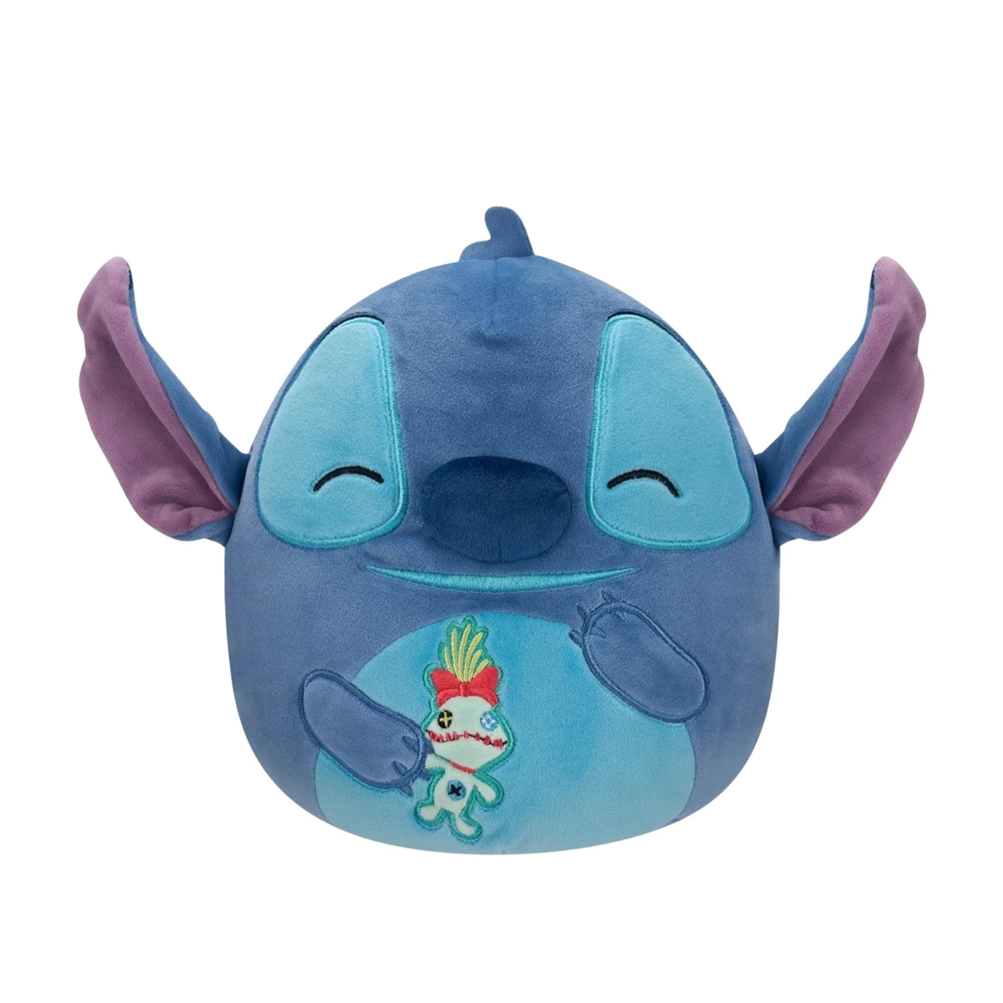 Squishmallows Disney 8" Stitch with Scrump Medium Soft Stuffed Plush Bedding Toy for Kids Sleepover Party Gifts