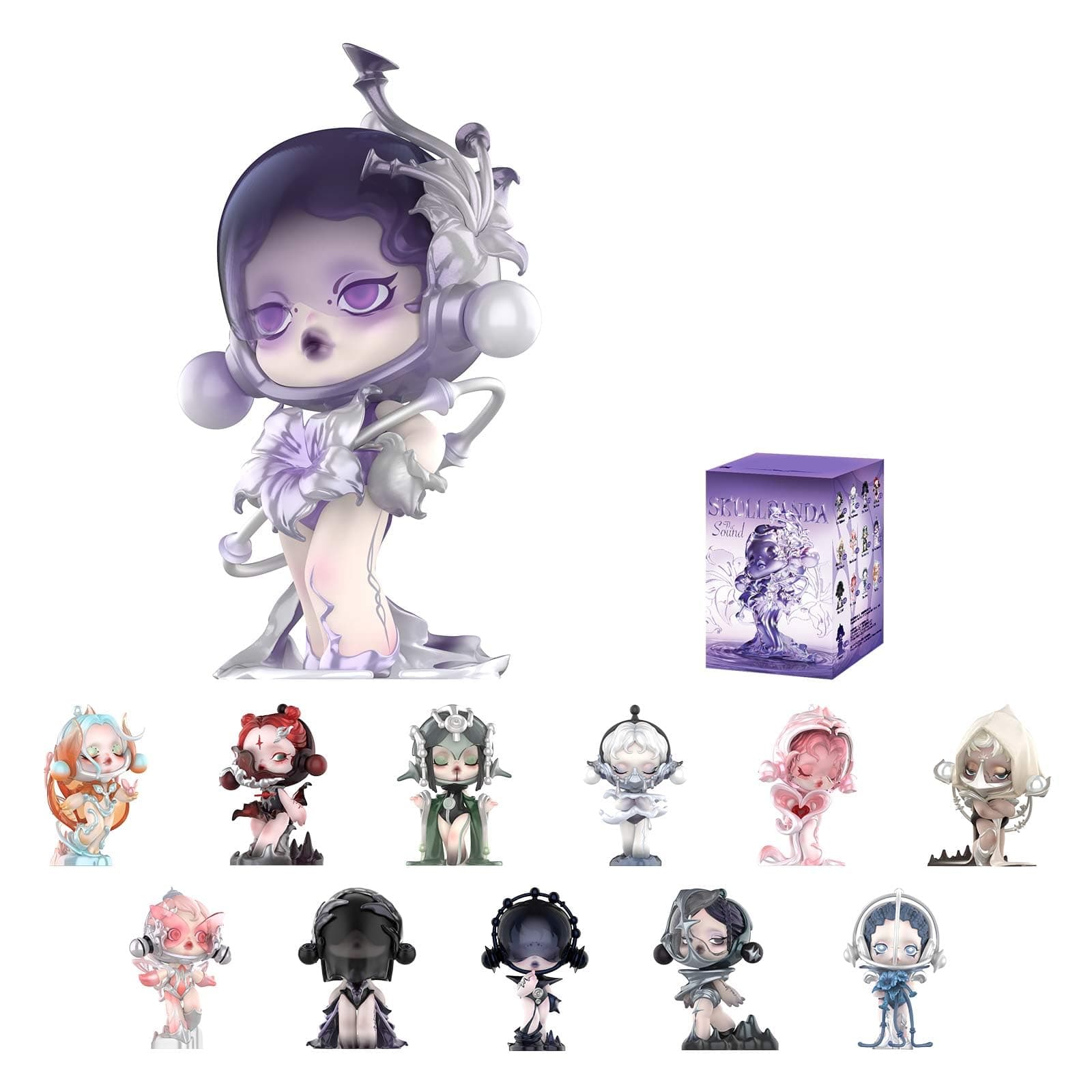POP MART SKULLPANDA The Sound Series Blind Box Figures, Unique Random Design Action Figures for Collectors, Ideal Home D