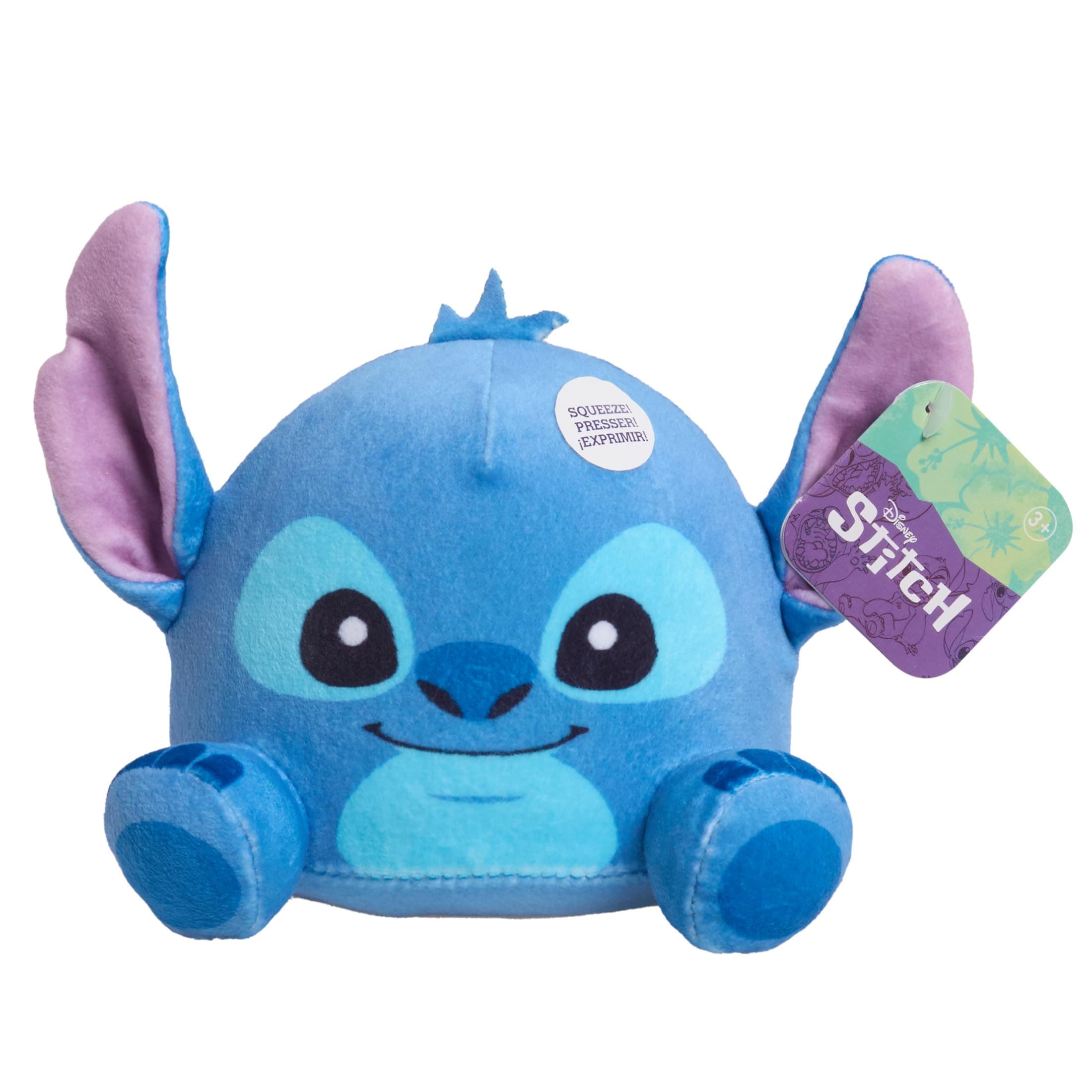 Disney Stitch Small Weighted Plush, 4 Inch Plush, Stuffed Animal for Kids Ages 3 Up
