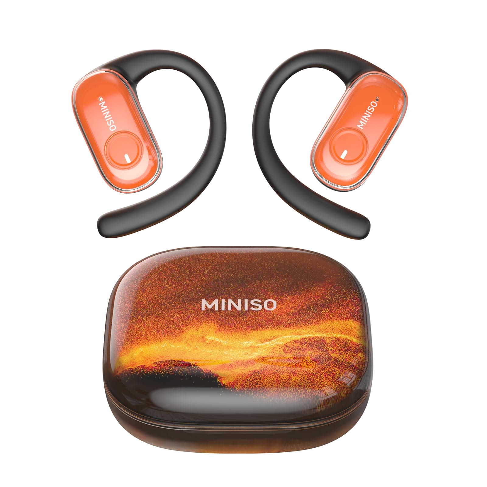 MINISO Wireless Bluetooth 5.4 Open Ear Headphones Ultra-Comfort Snug Fit for Daily & Travel Use
| MINISO Open Ear Headp