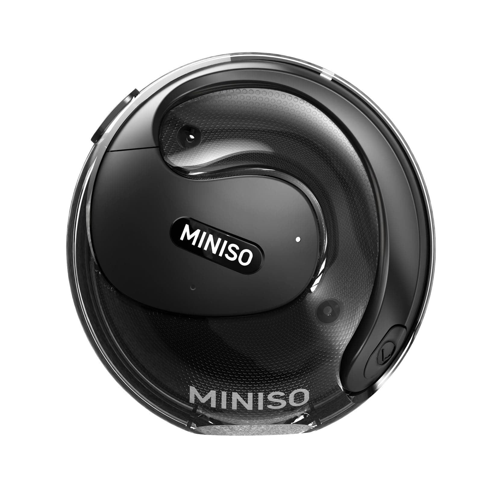 MINISO X15 Pro Open Ear Bluetooth Headphones for Young Adults Bluetooth 5.4 AI Language Support Black  
MINISO X15 Pro O