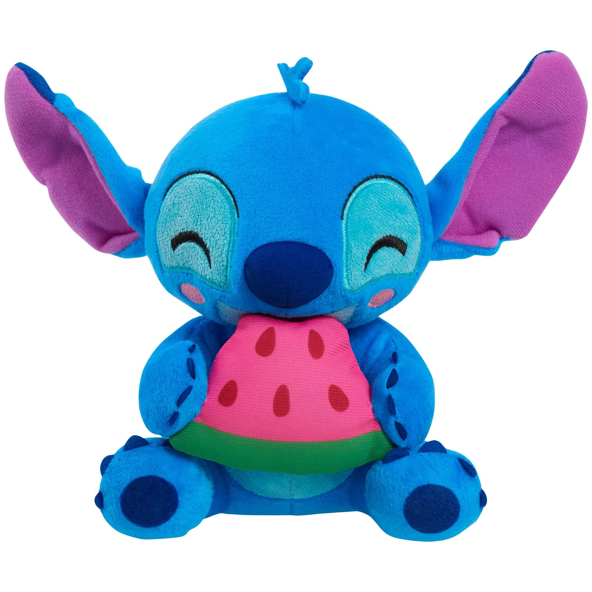 Just Play Disney Stitch Small Plush Toy - Blue Alien Stuffed Animal for Kids 2 and Up - Stitch and Watermelon Combo