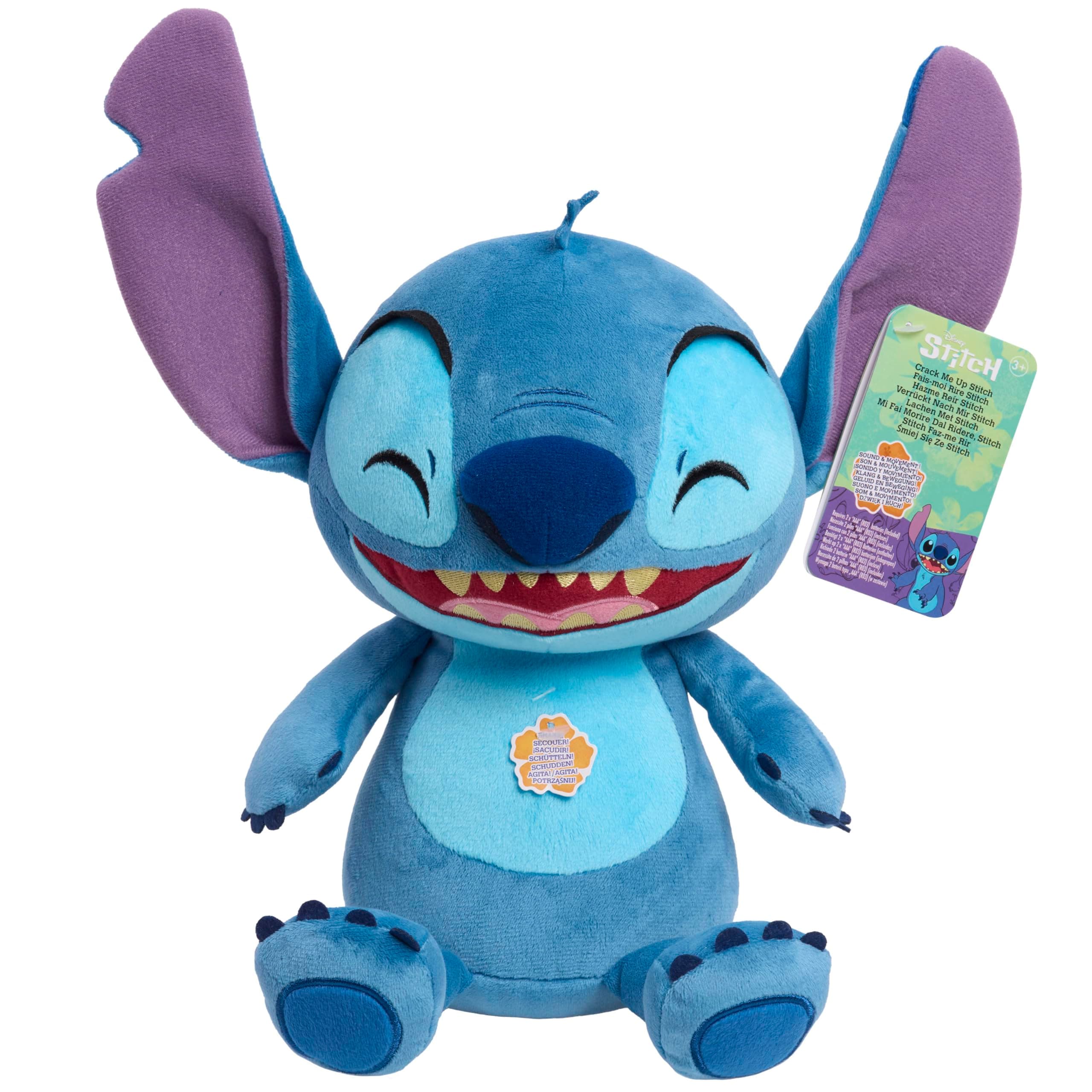 Disney Stitch Crack Me Up Stitch 11-inch Plush with Sounds and Motion for Kids Ages 3 Up