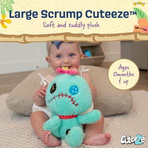 Disney KIDS Cuteeze Scrump Plush Stuffed Animals - Multicolor 12 Inches for Kids