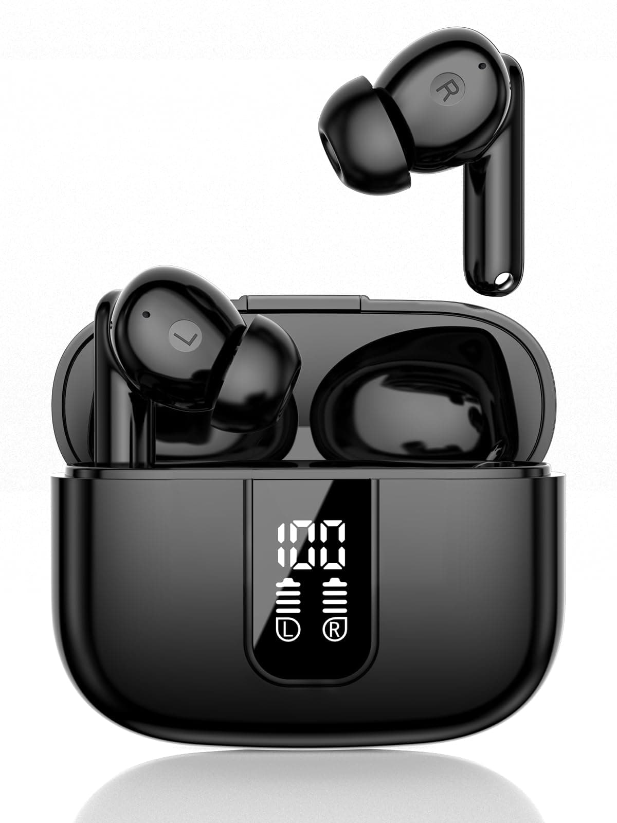 3-in-1 Fast Translation Earbuds 150 Languages & Accents for Real Time Spanish Translation Fit iOS & Android, 2-Year Subs
