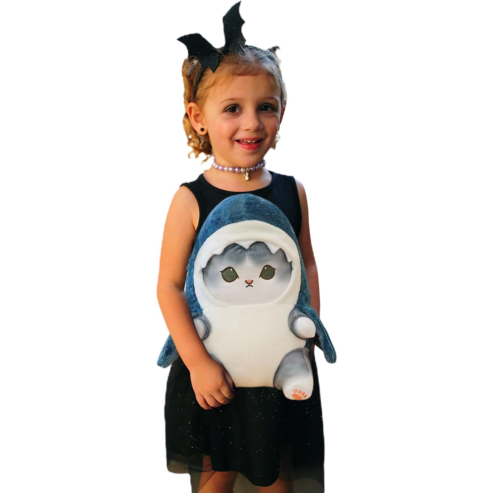 Kawaii Shark Cat Plush Toy Stuffed Animal Doll for Kids (Blue - Grey, 9 inch)
Kawaii Shark Cat Plush Toy Stuffed Anima