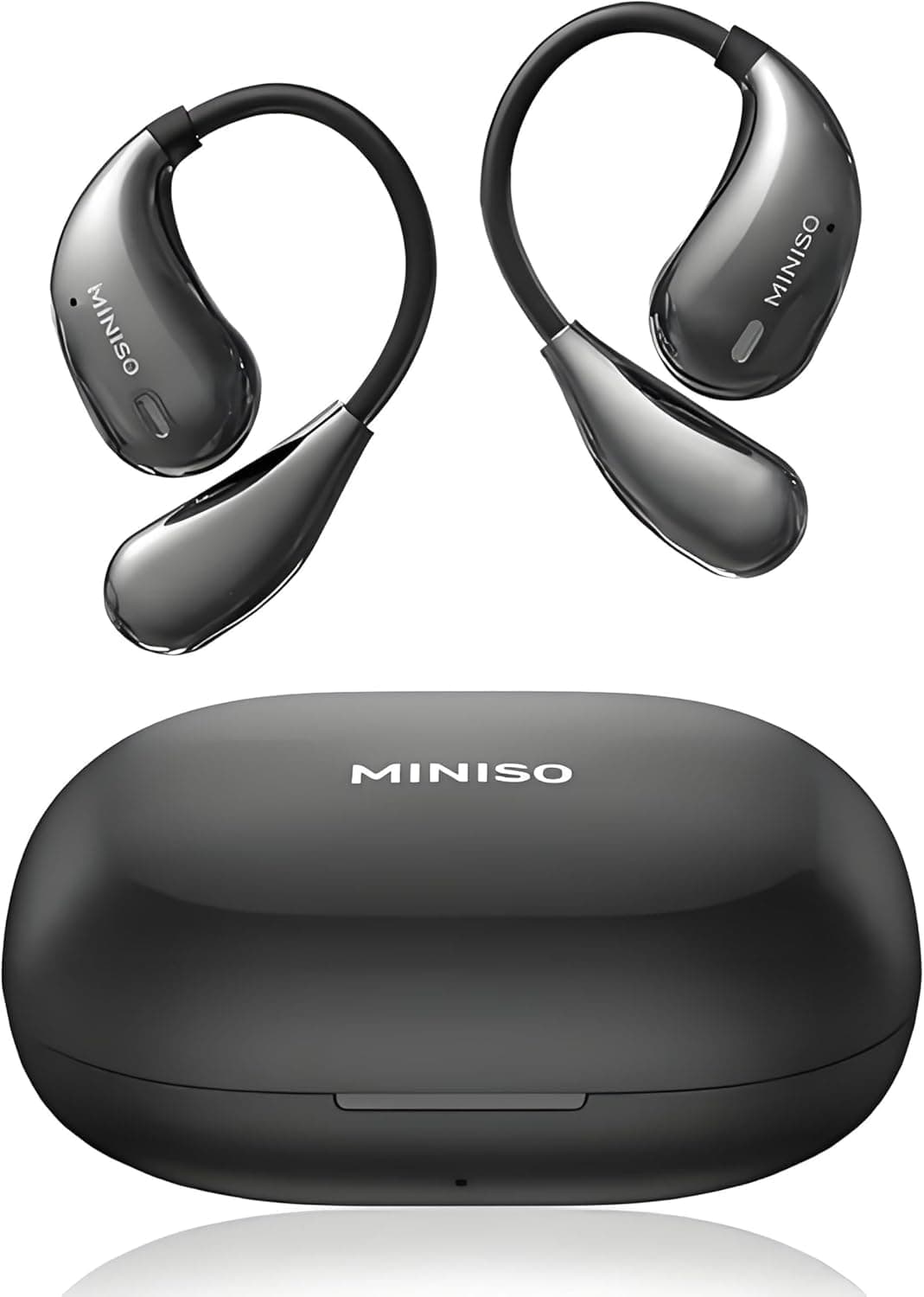 MINISO X33 AI Translation Earbuds for Travelers, Learners & Business Professionals, 135 Language Translator Open Ear Wir