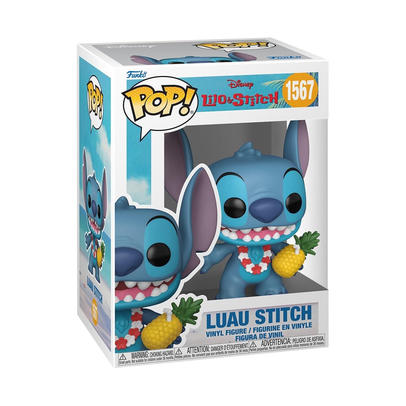 Funko Pop Disney: Lilo and Stitch - Luau Stitch - Official Collectible Vinyl Figure for Kids & Adults - Cartoon/Animatio