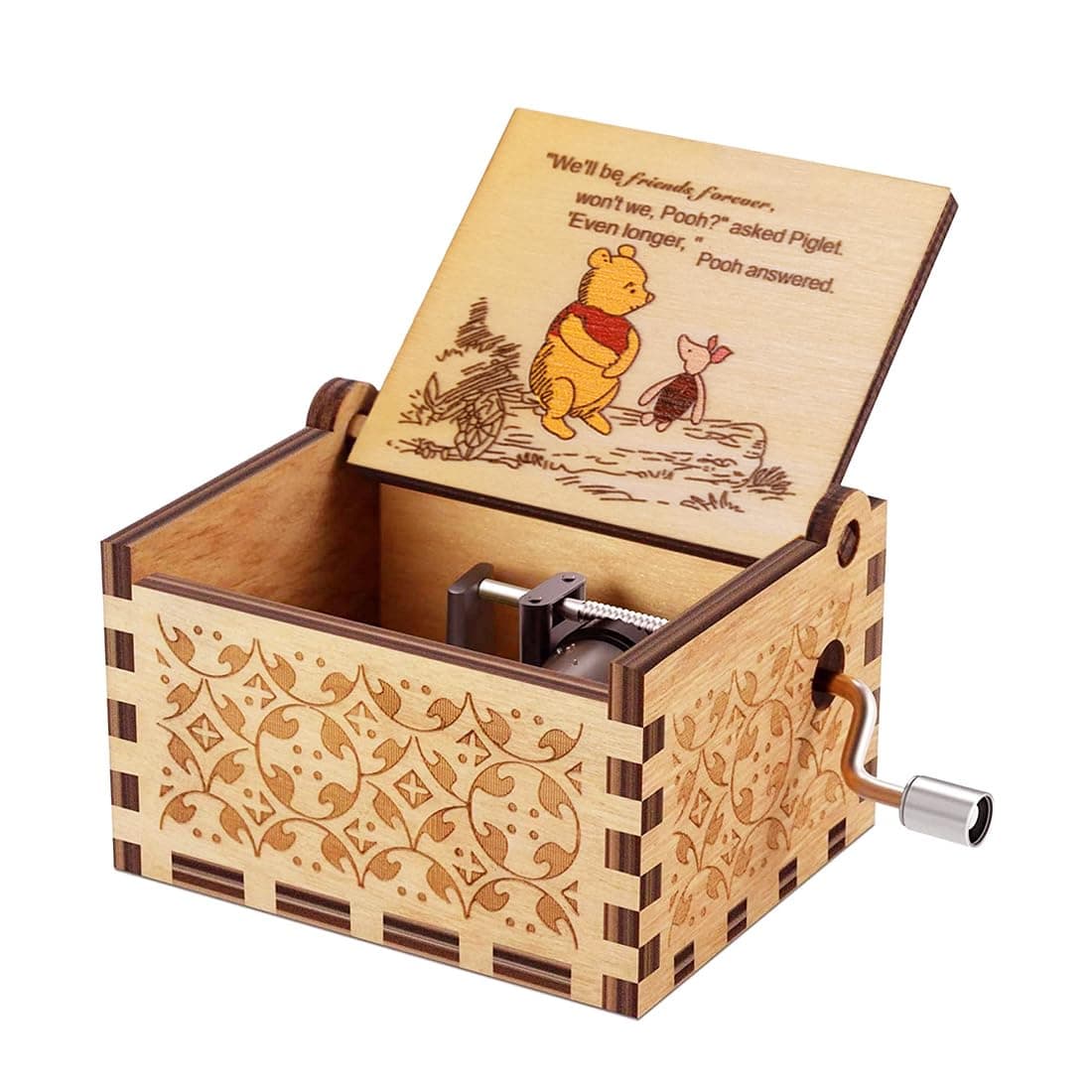 Pooh Musical Box for Sister | Wooden Friendship Gift for BFF | Birthday Anniversary Gift for Girlfriend Boyfriend