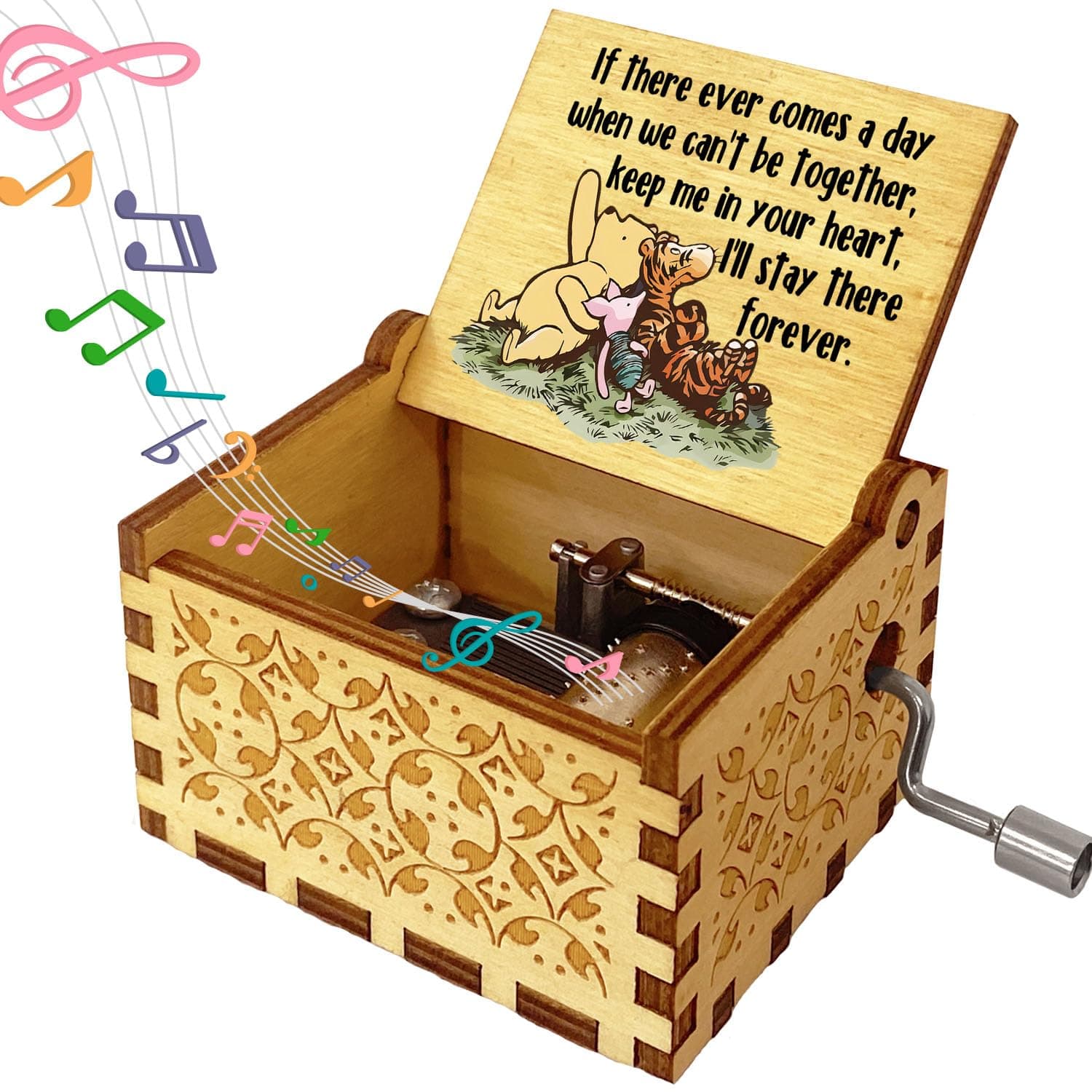 Winnie the Cute Bear Wooden Musical Box - Friendship Gift for Sisters
| Pooh Music Box for Sisters - Cute Bear Wooden M