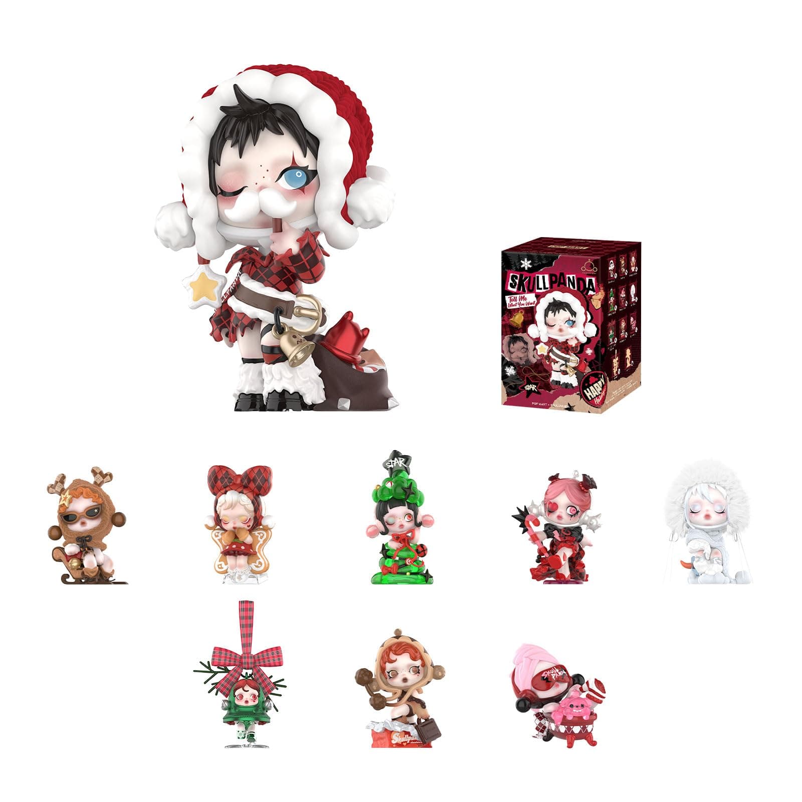 POP MART SKULLPANDA Wishing Time Series Blind Box Figures, Home Decorations, Collectible Toys, Surprise Design Action Fi