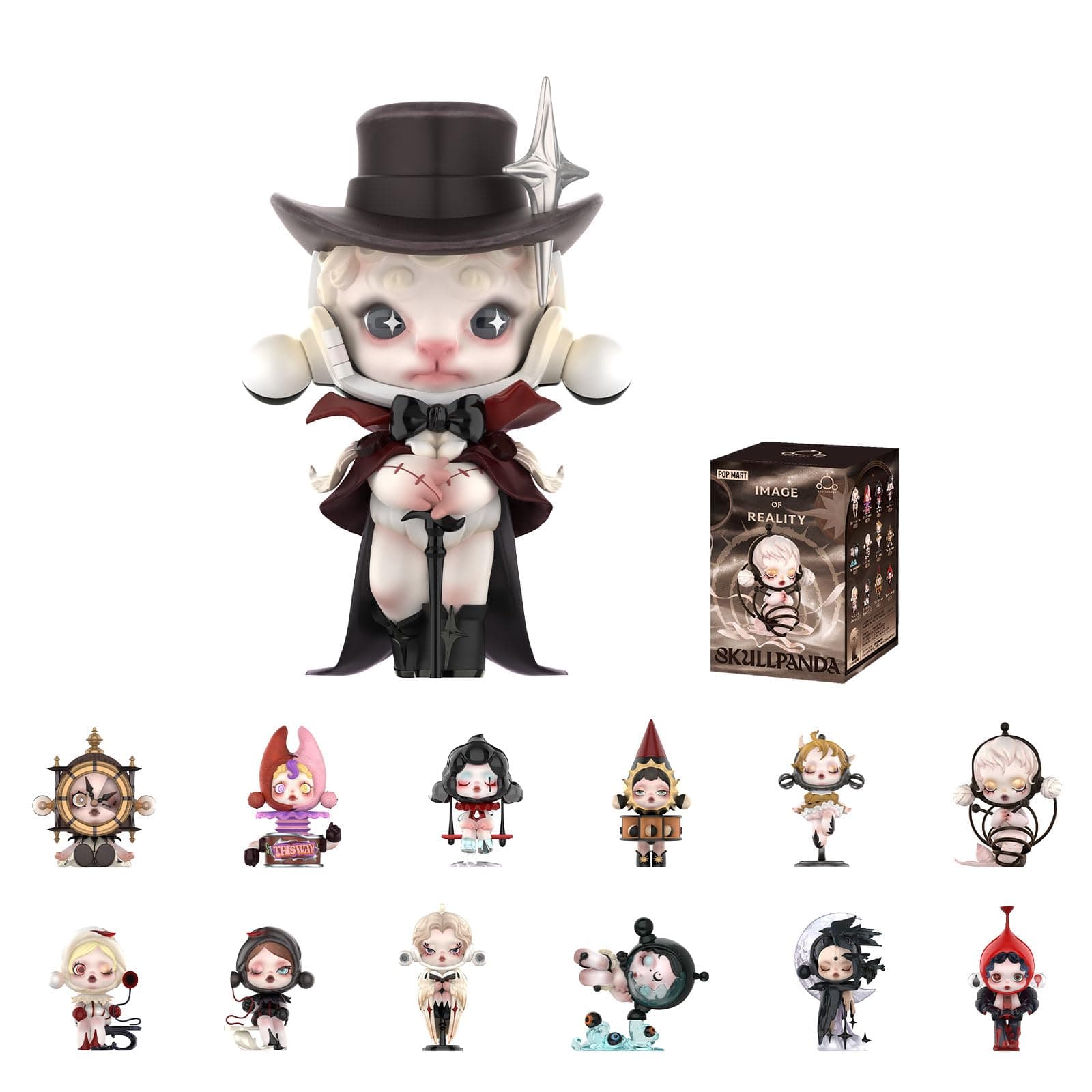 POP MART SKULLPANDA Image of Reality Series Blind Box Figures, Collectible Toys for Girls and Boys, Home Decorations and