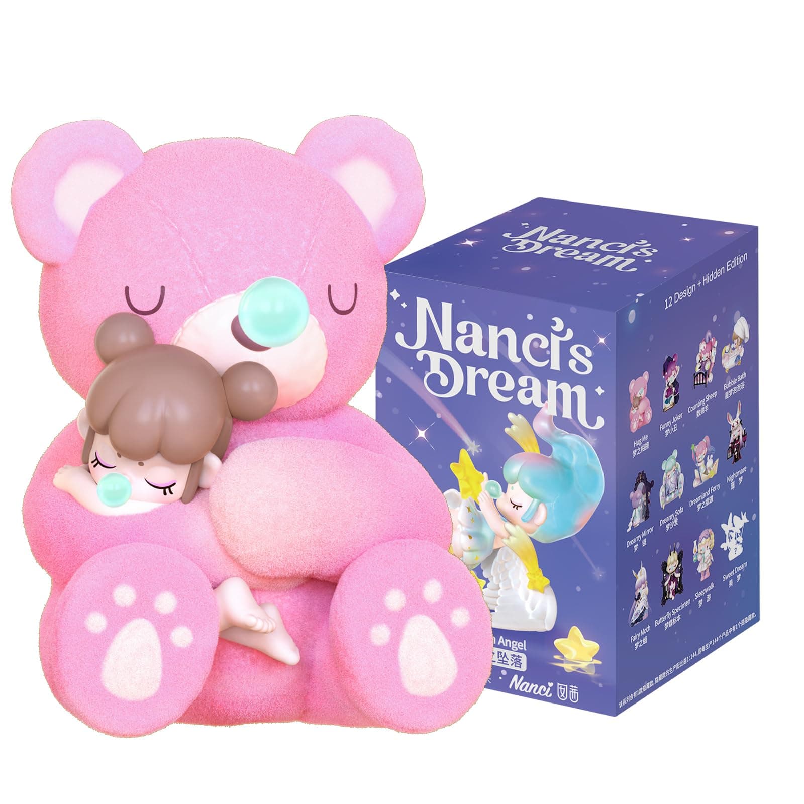 Rowood Blind Box Random Action Figure - Birthday Nanci's Dream Series Collectible Toy Kawaii Single Doll Model Kits for