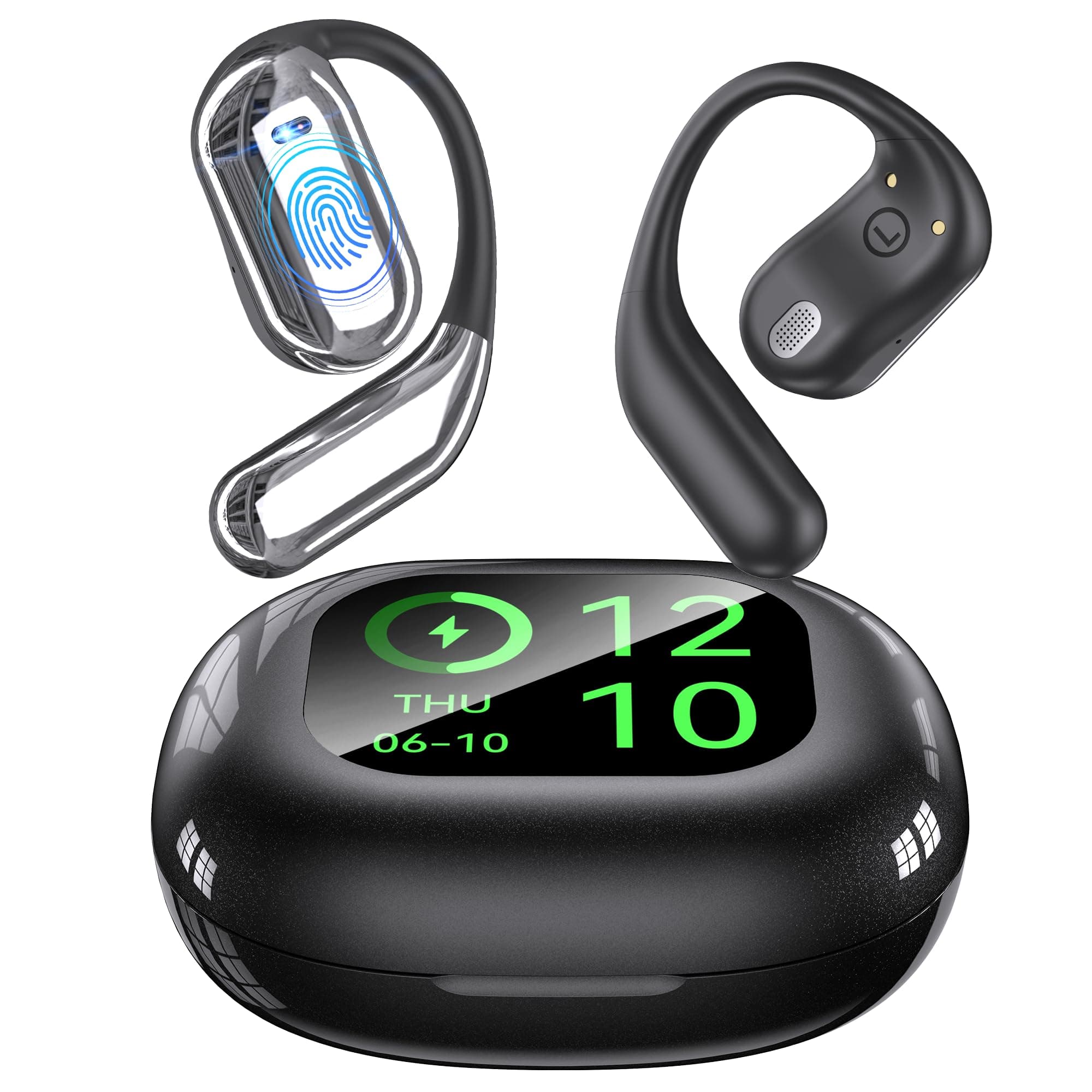 AI Translation Earbuds Real Time Translator 144 Languages for Travelers and Business Pros Bluetooth 5.4 Open Ear Transla