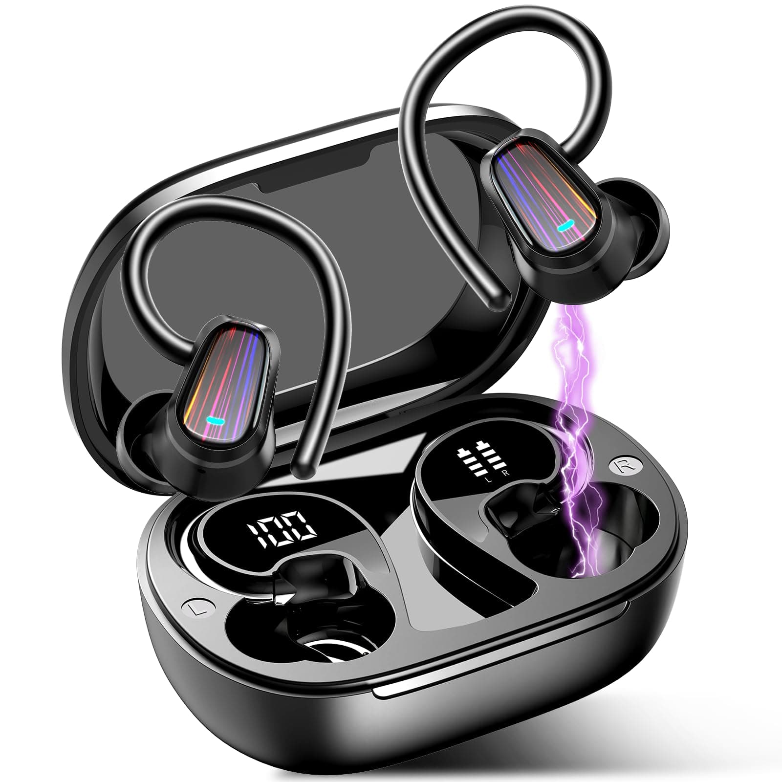 OYIB AI Real Time Language Translation Earbuds with 6 Translation Modes for Travelers and Business Professionals Black 5