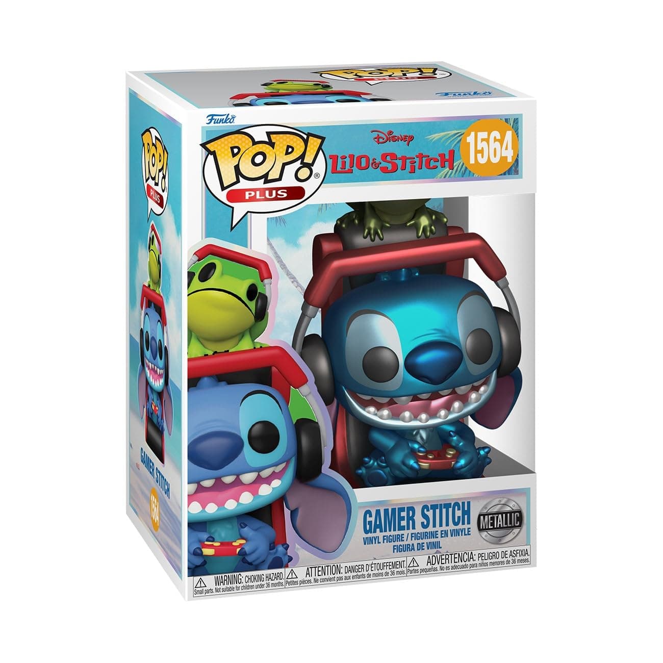 Funko Pop Plus: Lilo and Stitch - Gamer Stitch - Collectible Vinyl Figure for Gamers and Fans - Official Merchandise - |