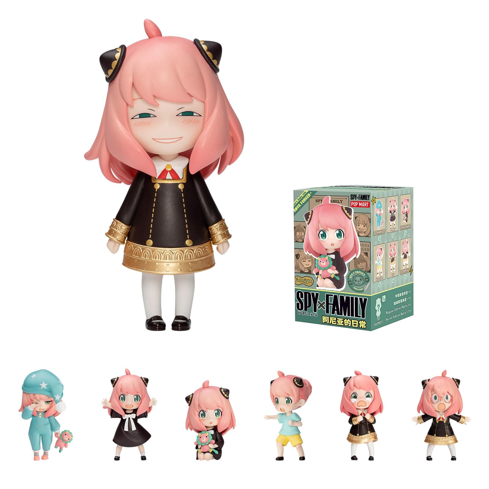 POP MART Spy × Family Anya's Daily Life Series Figures, Random Design Action Figures Collectible Toys for Boys and Girls