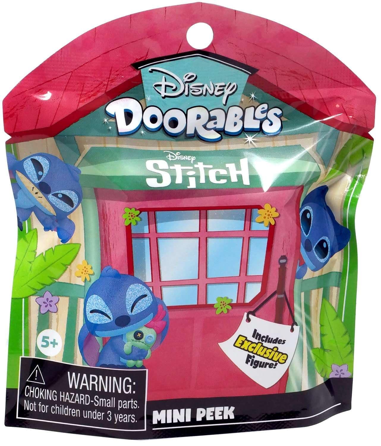 Disney Doorables Stitch Mini Peek Figure Mystery Blind Bag for Kids Collectors School Lunchboxes