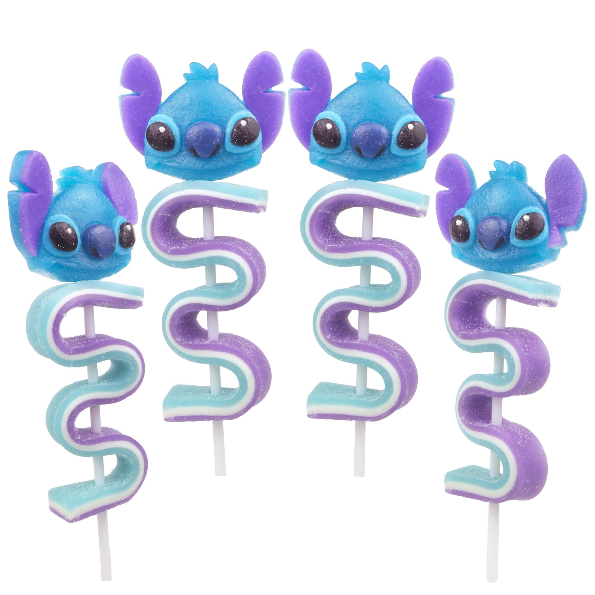 Lilo & Stitch Character and Sour Gummy Skewers for Kids' Fun Snacking, Party Favors, 4 Count Box
| Lilo & Stitch Sour B