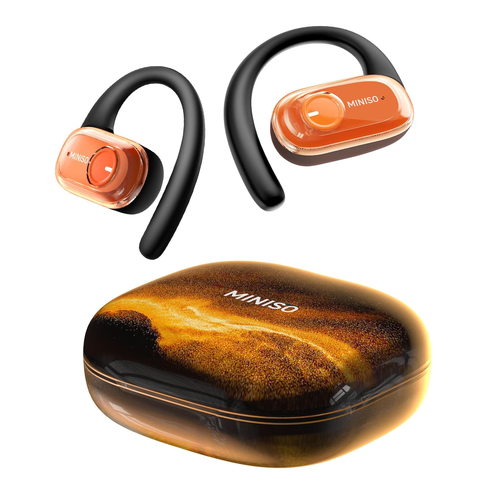 MINISO True Wireless Bluetooth 5.4 Earbuds for Sports & Daily Use, IPX5 Waterproof, 40H Playtime, Ultra-Comfort Adjustab